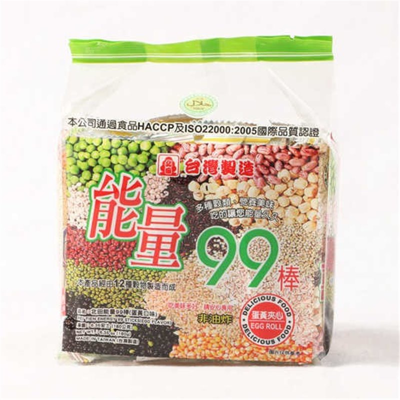 台湾原产北田能量99棒原味(蛋黄)180g